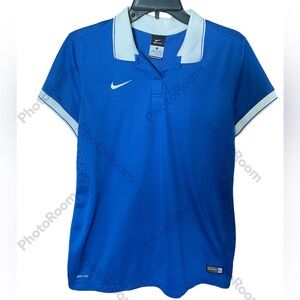 Nike Dri Fit Women’s Blue Short Sleeve Laser Soccer Shirt Size Large NWOT